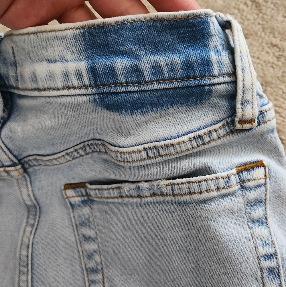 Abercrombie & Fitch Curve Love Ultra High Rise Ankle Straight Button Fly 27/4 - Picture 7 of 12